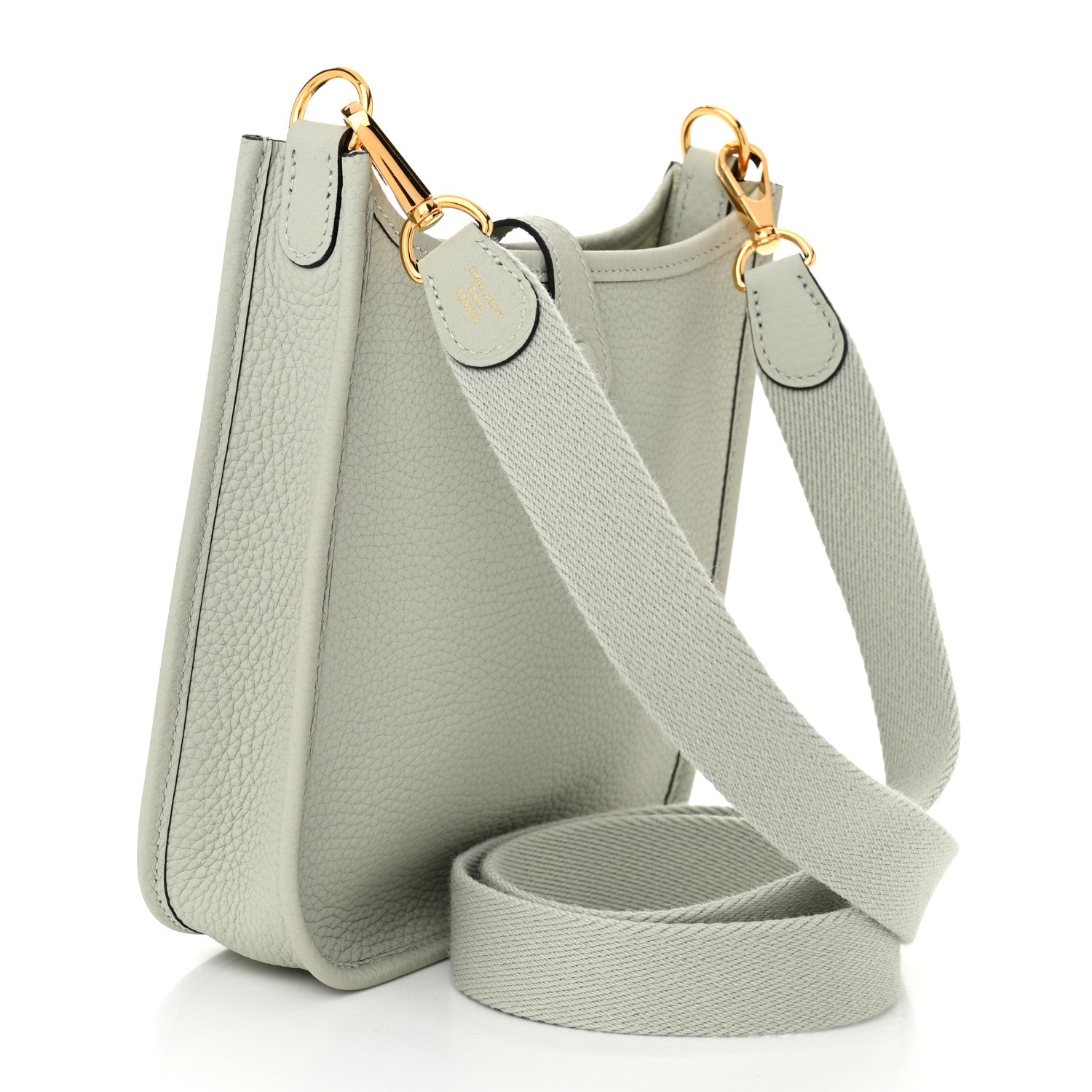 Hermes Taurillon Clemence Amazone Evelyne TPM Gris Neve 3 of 10
