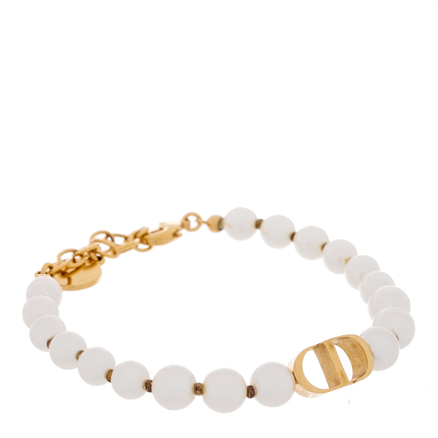 Christian Dior Pearl 30 Montaigne Bracelet Gold 1 of 3
