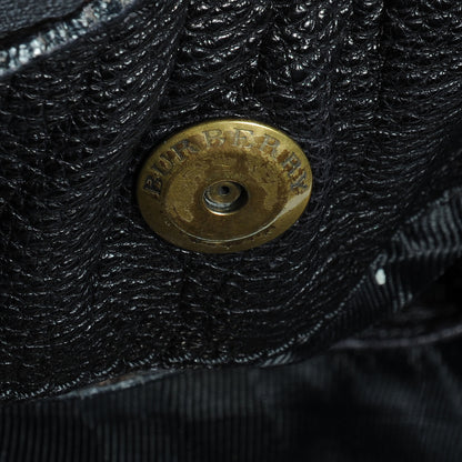 Burberry Grainy Calfskin Lambeth Hobo Black 8 of 11