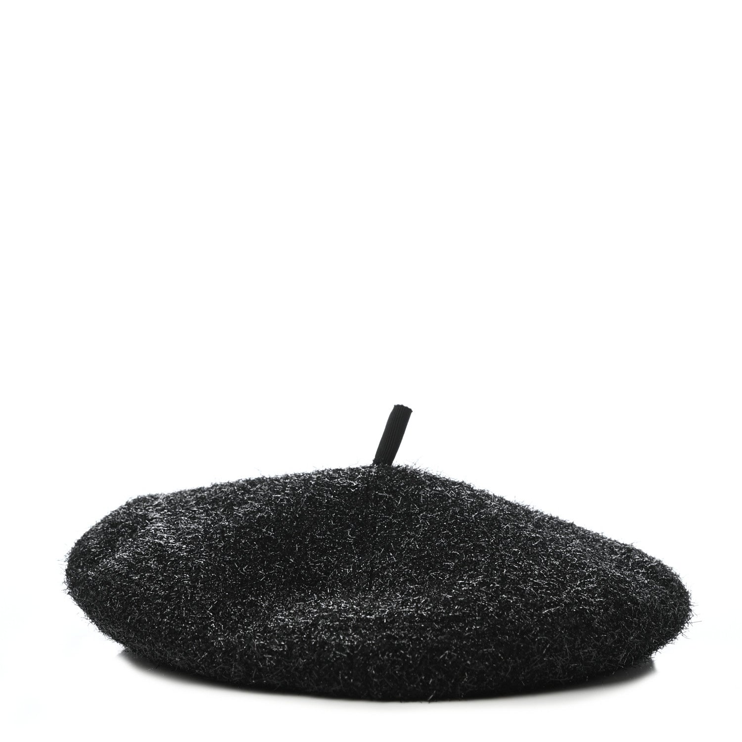 Chanel Cotton Polymide Beret Hat S Black 6 of 8
