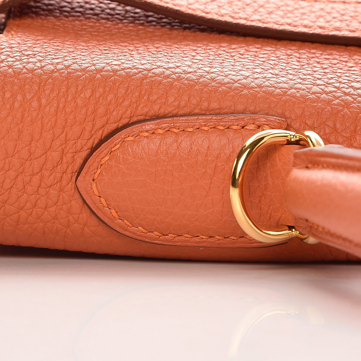 Hermes Togo Kelly Retourne 35 Orange 23 of 34