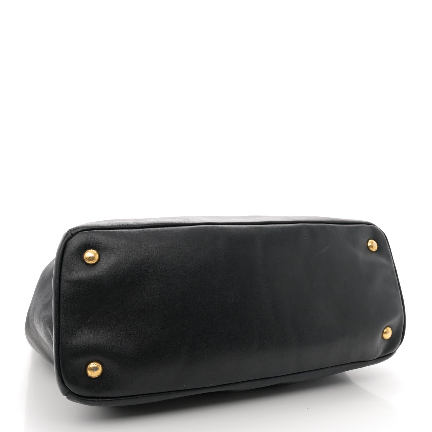 Prada Soft Calf Tote Black 4 of 14