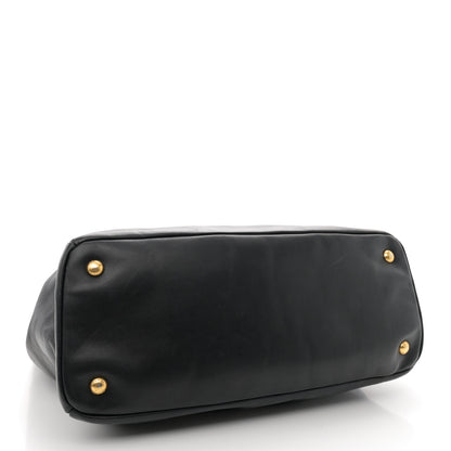 Prada Soft Calf Tote Black 4 of 14