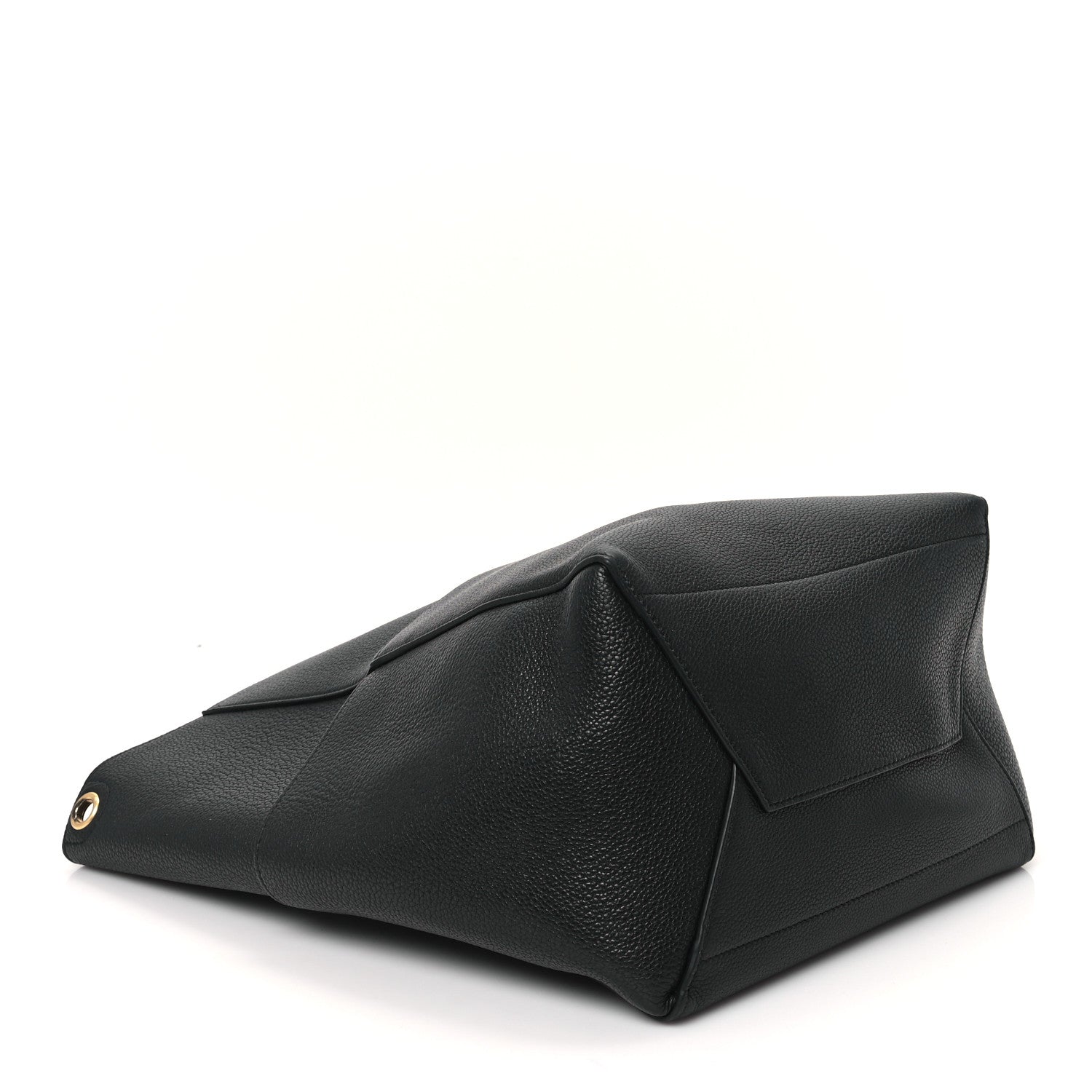Celine Soft Grained Calfskin Sangle Bucket Bag Black 4 of 11