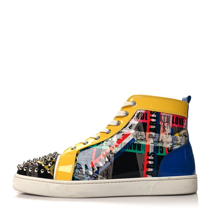 Christian Louboutin Patent Mens Louis Loubiballage Spikes Orlato Flat Sneakers 43.5 Version Multicolor 1 of 10
