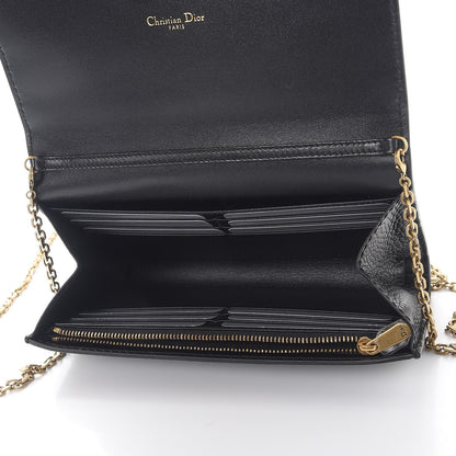 Christian Dior Grained Calfskin J'adior Croisiere Chain Wallet Black 6 of 11