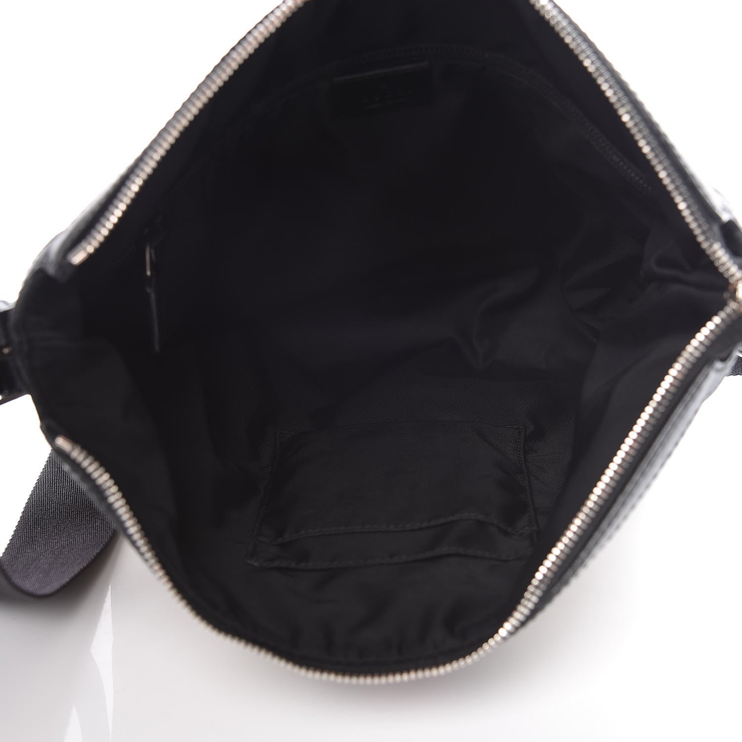 Gucci GG Supreme Monogram Web Messenger Bag Black 5 of 11