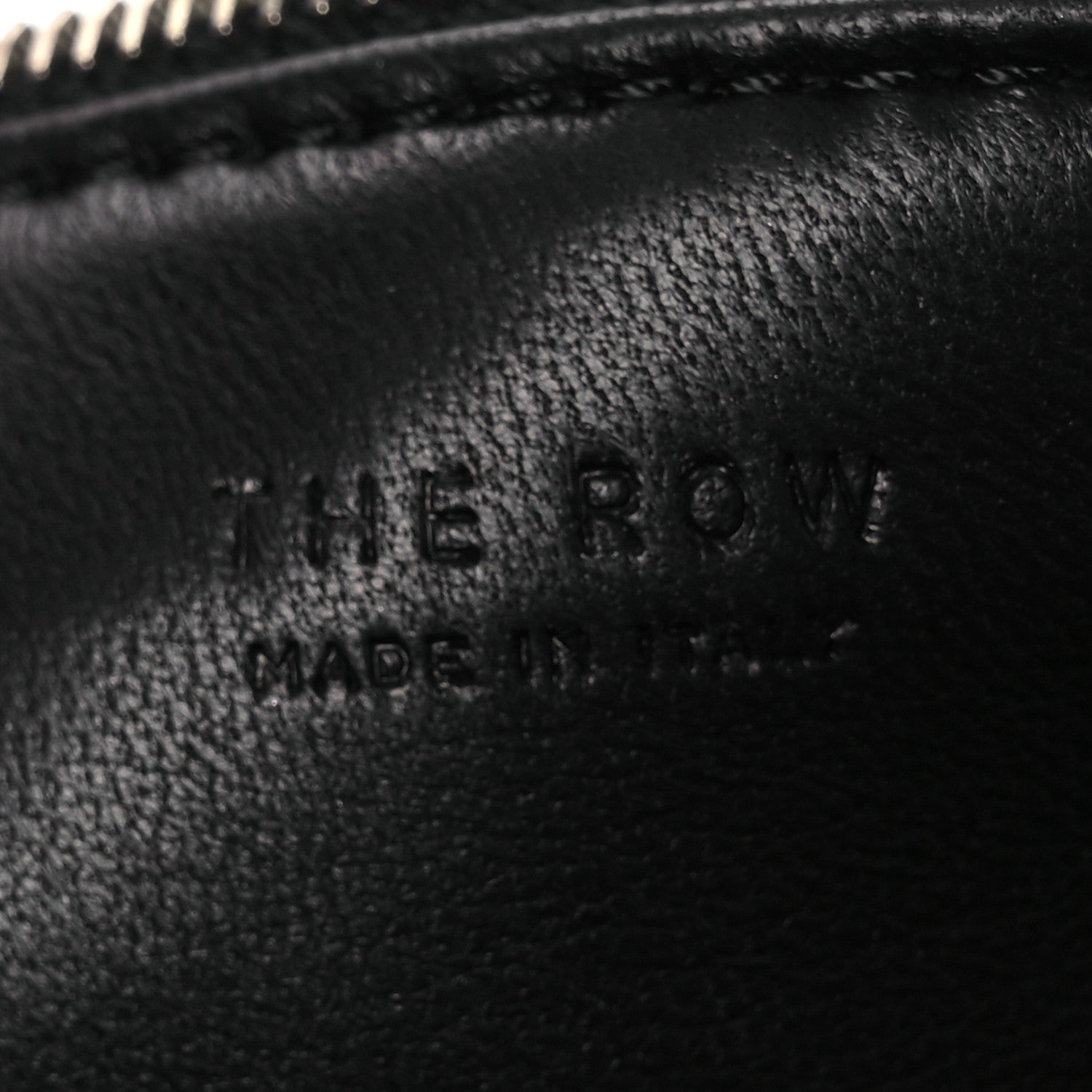 The Row Grained Calfskin 90's Bag Black 6 of 9