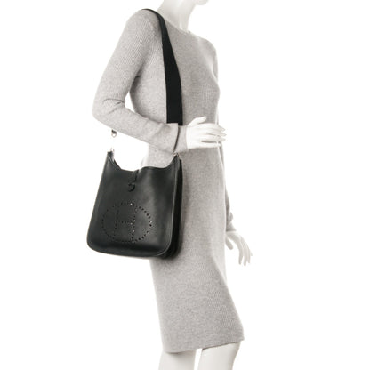 Hermes Taurillon Clemence Evelyne PM Black 2 of 7