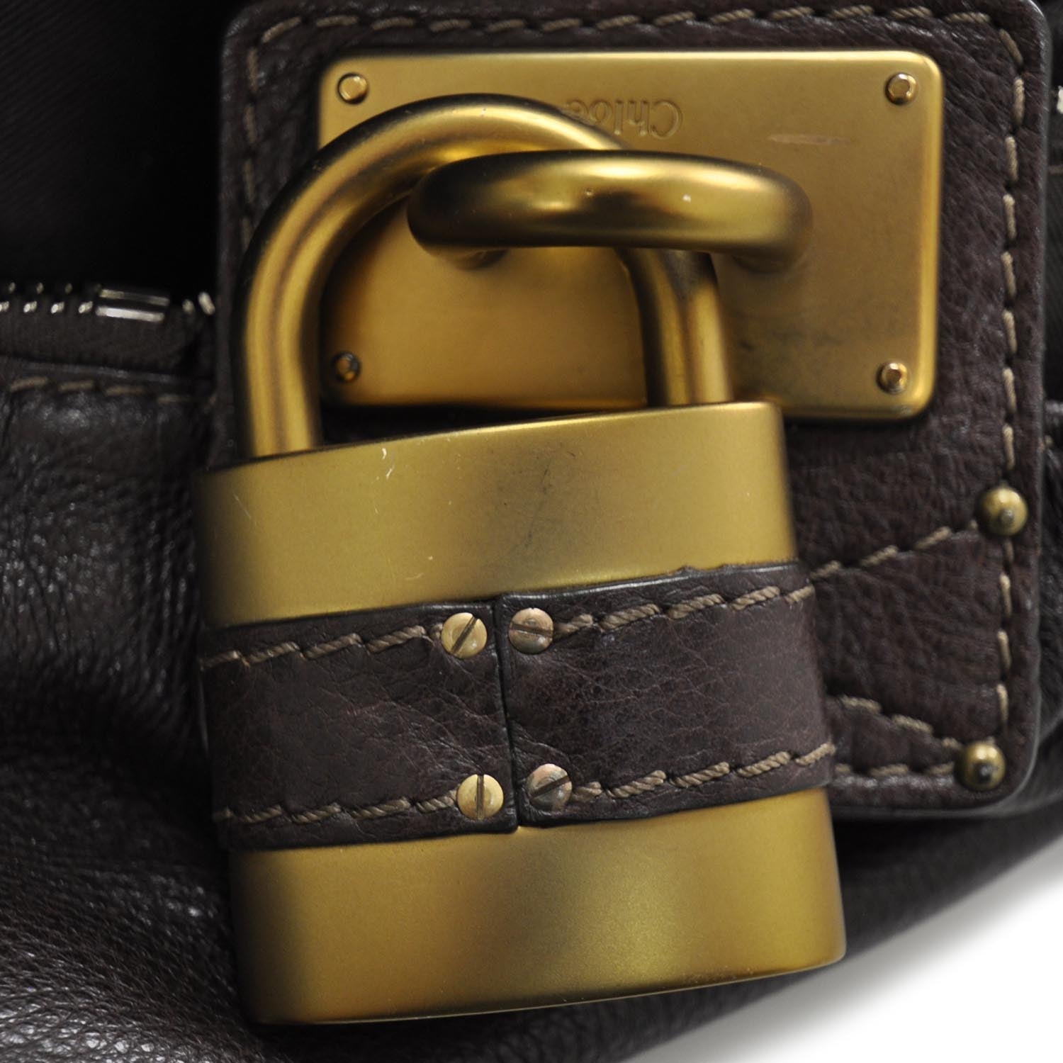 Chloe Leather Paddington Front Pocket Tote 7 of 8