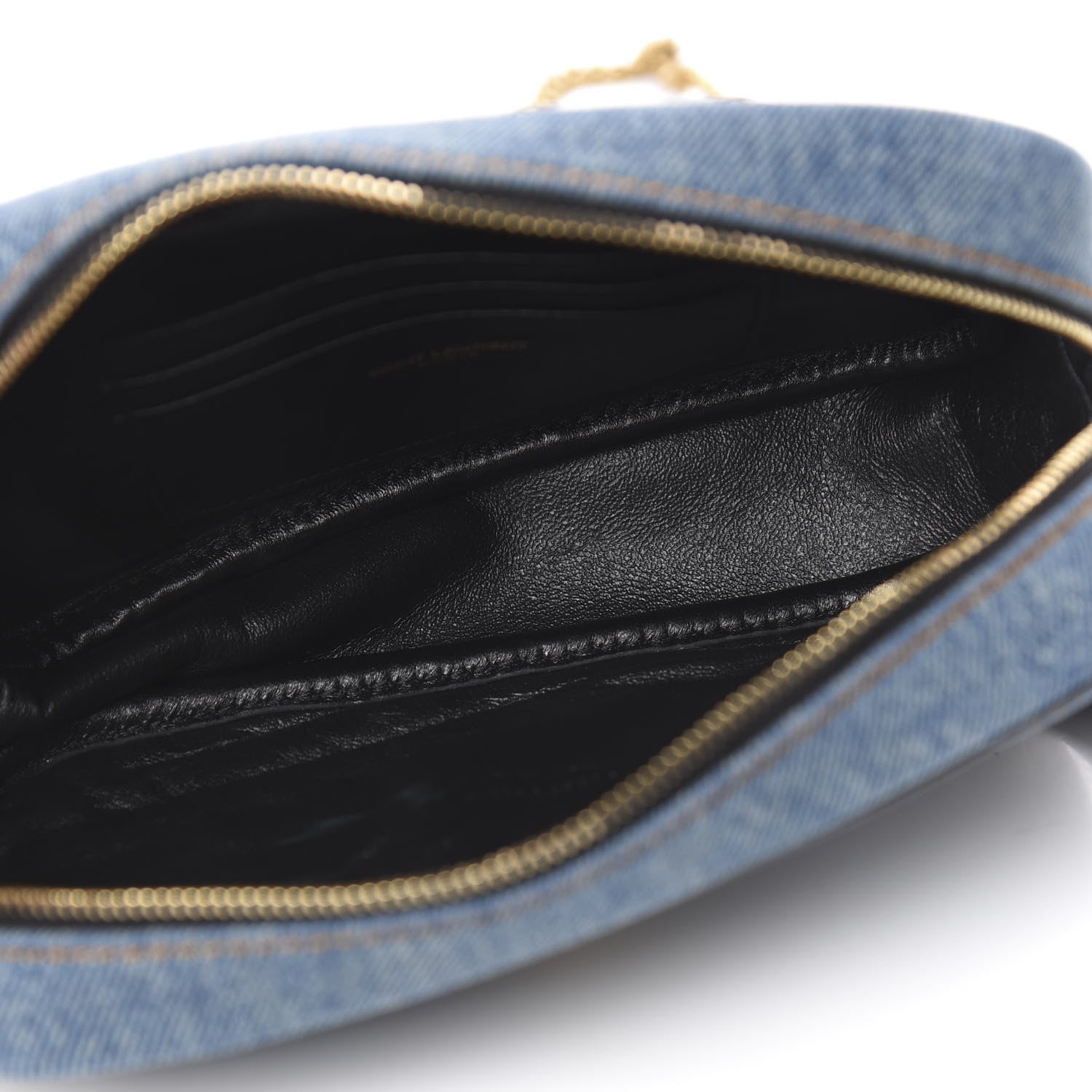 Saint Laurent Denim Matelasse Monogram Mini Lou Camera Bag California Blue 5 of 10