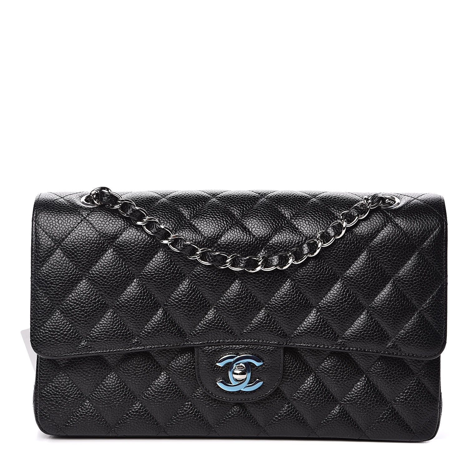 Chanel Caviar Quilted Medium Double Flap Black 1 of 11