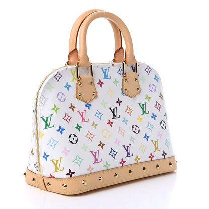 Louis Vuitton Monogram Multicolor Alma White 3 of 9