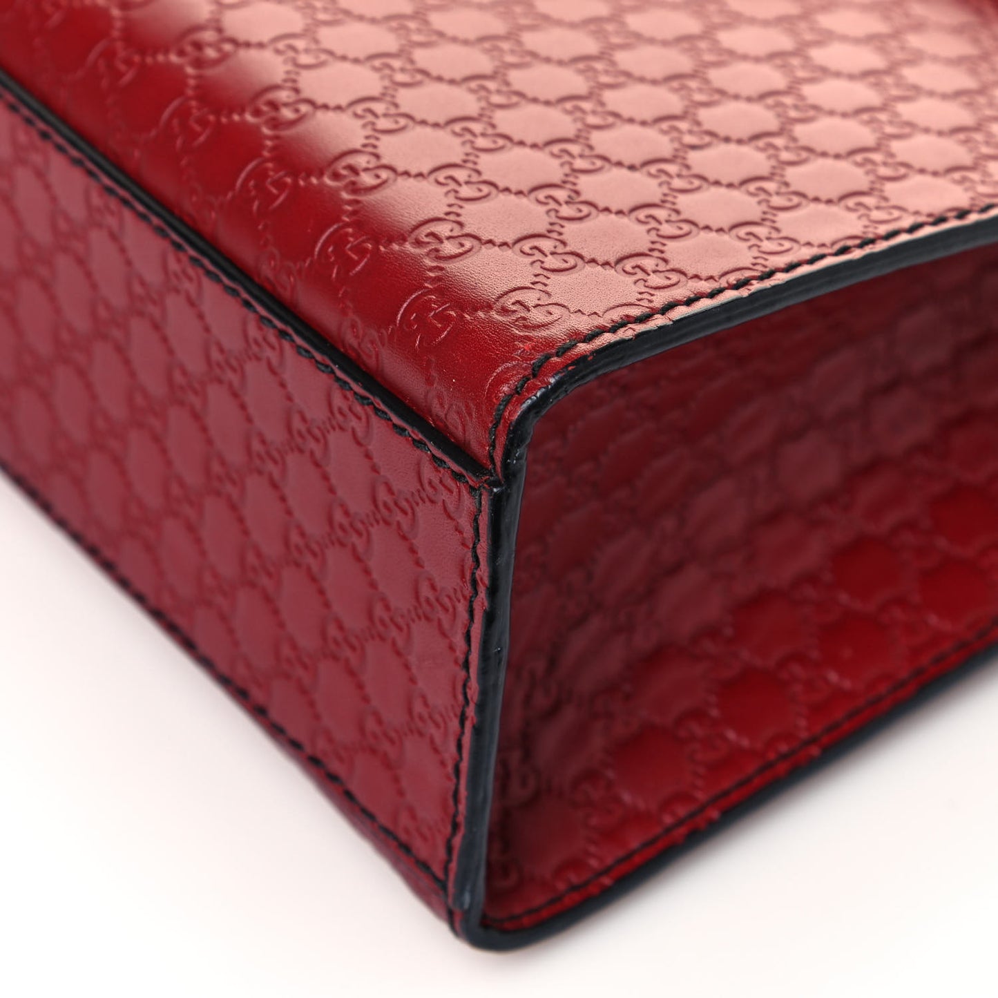 Microguccissima Medium Emily Chain Shoulder Bag Red