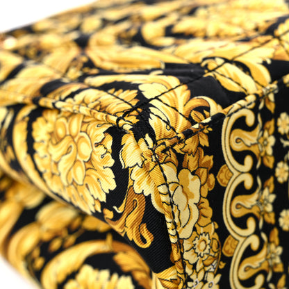 Versace Silk Barocco Print Quilted Virtus Chain Shoulder Bag 9 of 12