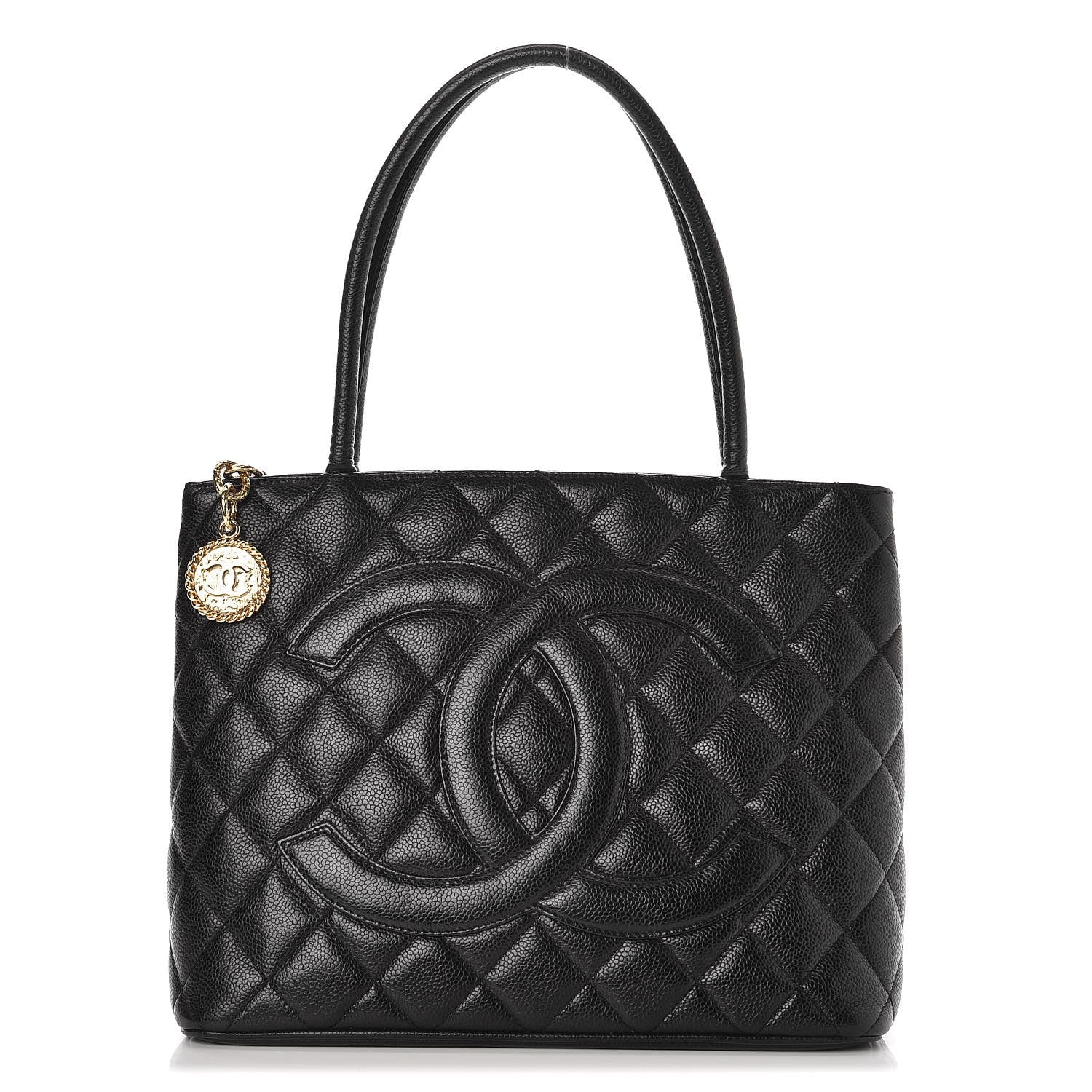 Chanel Caviar Quilted Medallion Tote Black 1 of 8