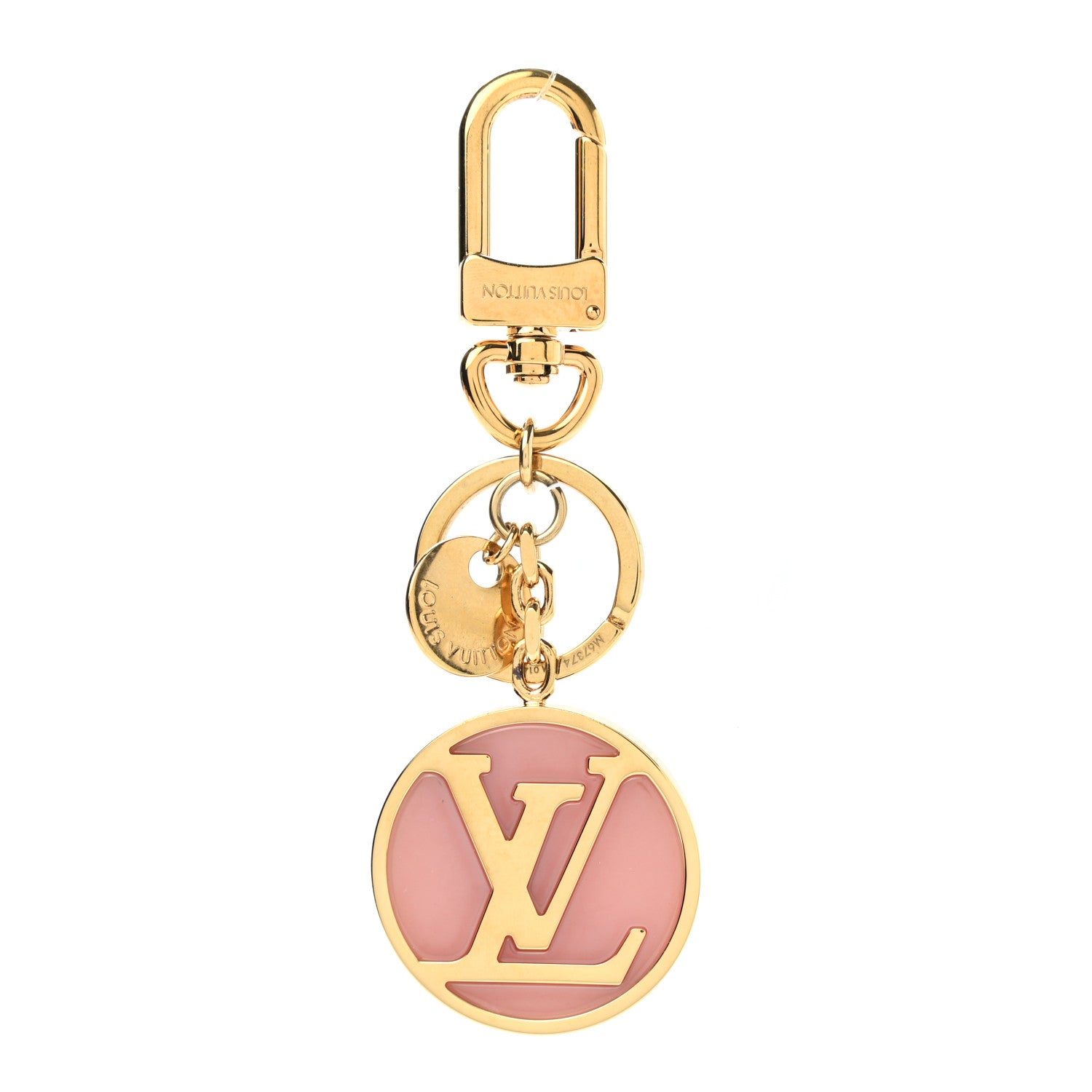 Louis Vuitton LV Circle Bag Charm Key Holder Pink 1 of 5