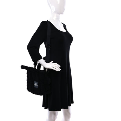 Marc Jacobs Polyester Cotton Mini The Teddy Traveler Tote Bag Black 2 of 9
