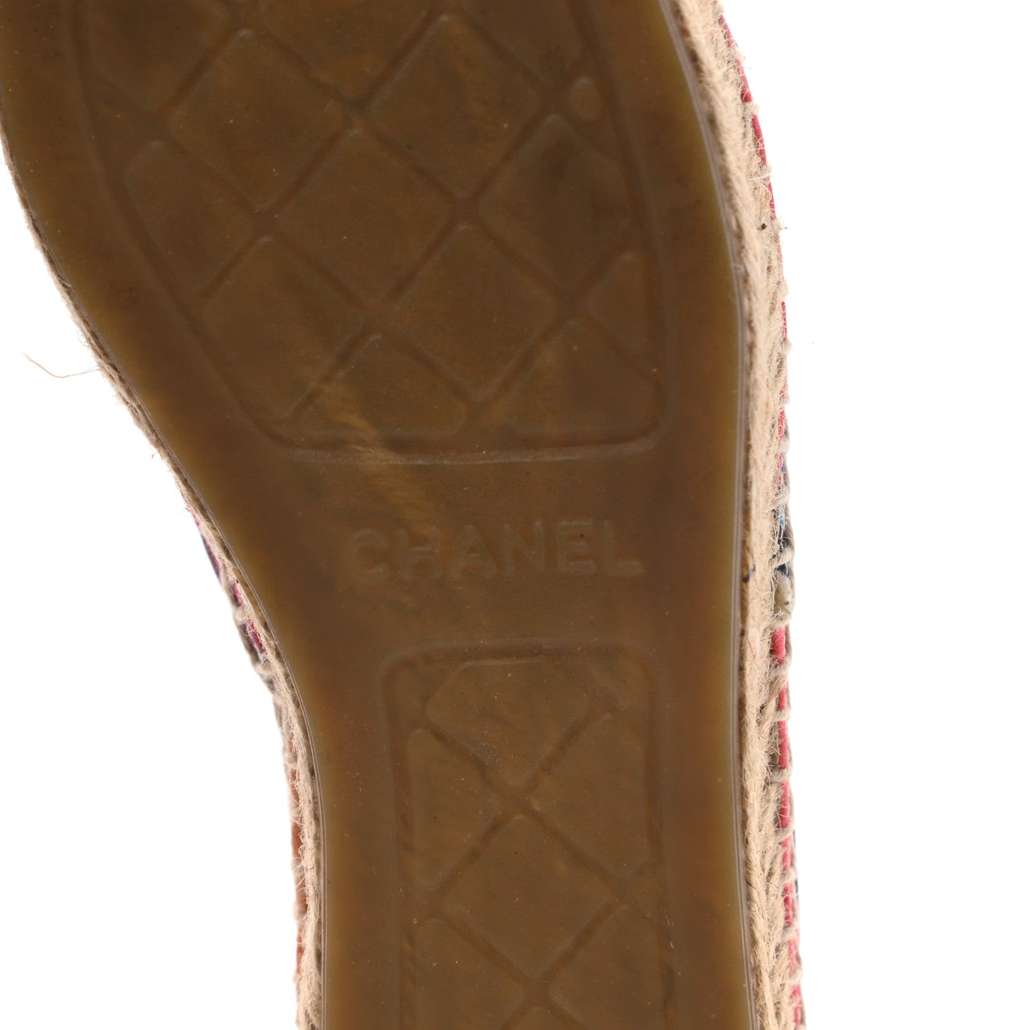 Chanel Fabric Patent CC Espadrilles 38 Multicolor Black 6 of 12
