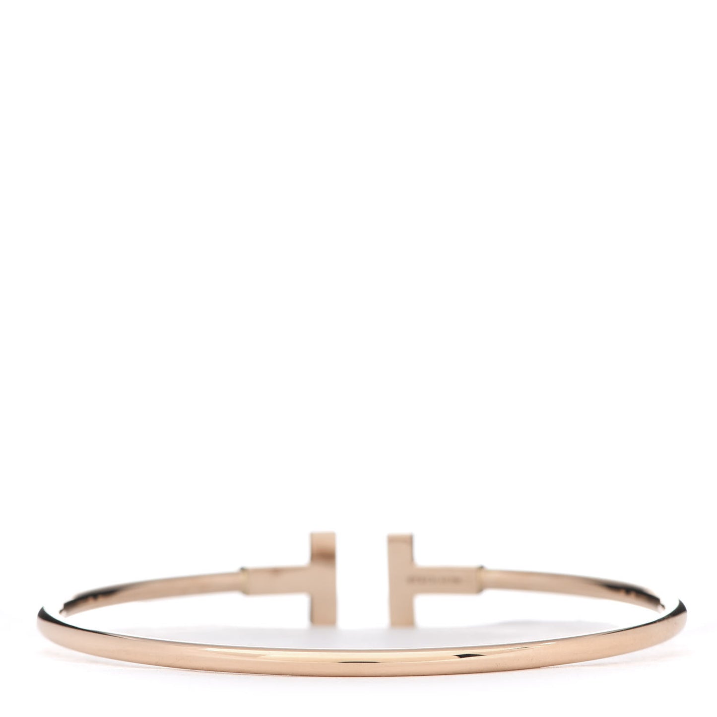 18K Rose Gold T Wire Bracelet