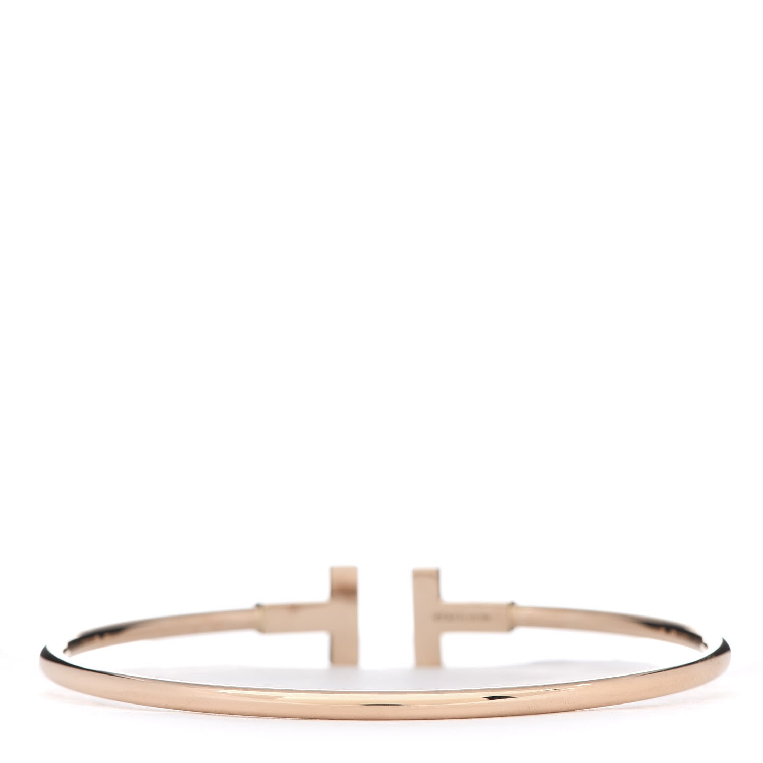 Tiffany 18K Rose Gold T Wire Bracelet 3 of 4