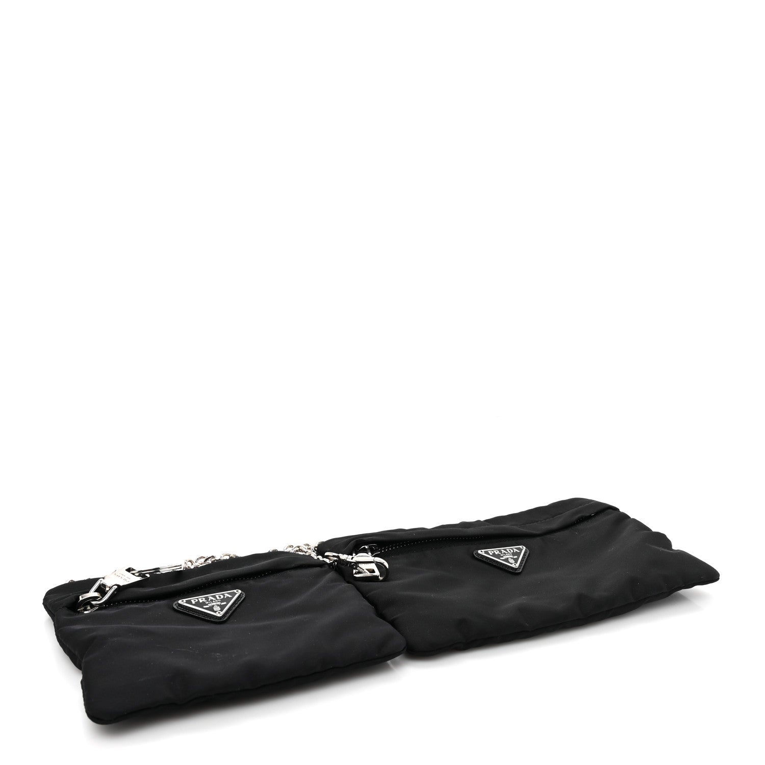 Prada Tessuto Nylon Saffiano Belt Bag 110 44 Black 4 of 10