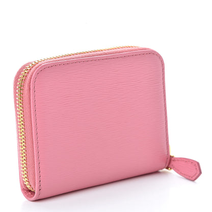 Prada Vitello Move Metal Coin Purse Geranio 3 of 8