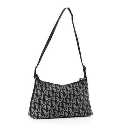 Christian Dior Monogram Shoulder Bag Pochette Black 3 of 10
