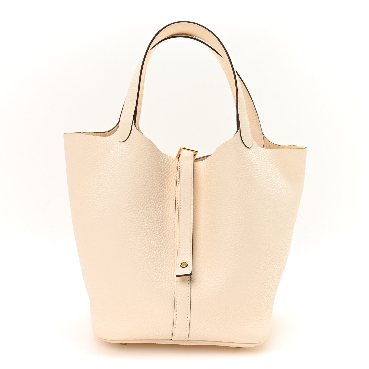 Hermes Taurillon Clemence Picotin Lock 22 MM Nata 1 of 12