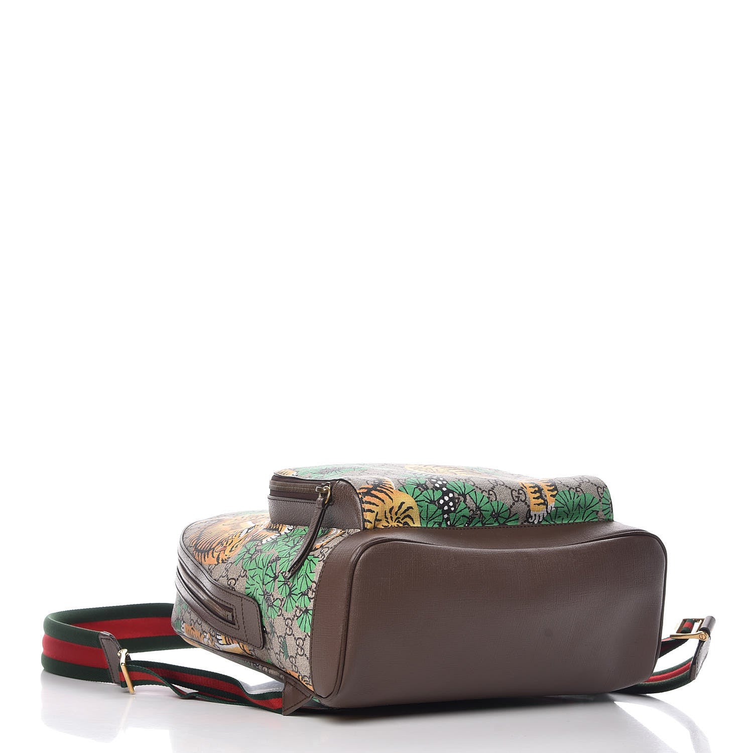 Gucci GG Supreme Monogram Bengal Web Day Backpack Beige Yard 4 of 9