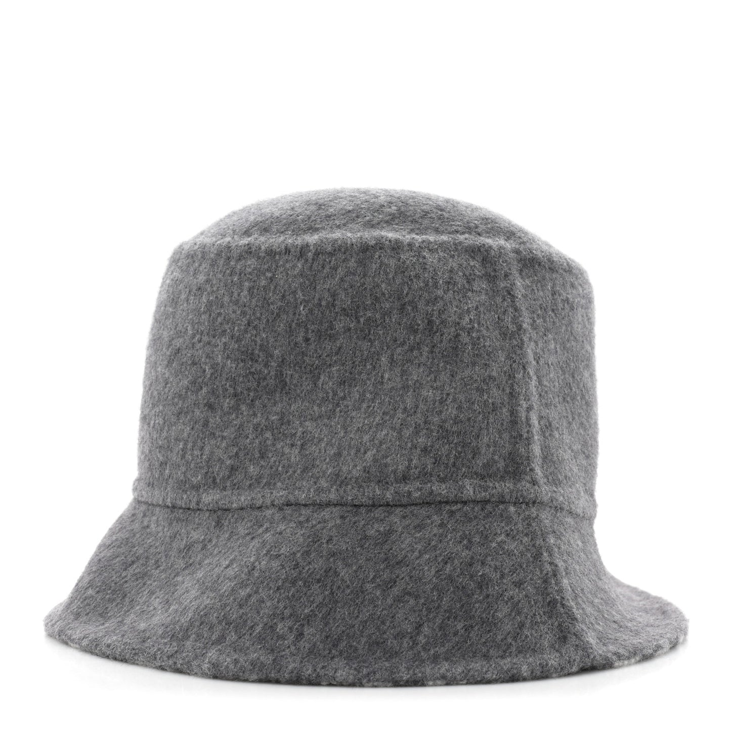 Wool Oblique Jacquard Bob Chic Bucket Hat 58 Grey