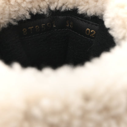 Fendi Sheepskin Suede Apres Chic Boots 38 Black 9 of 9