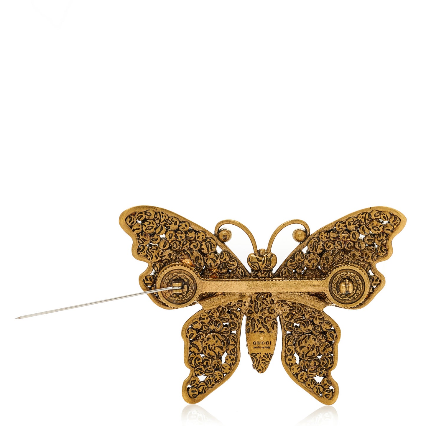 Crystal Butterfly Brooch Multicolor