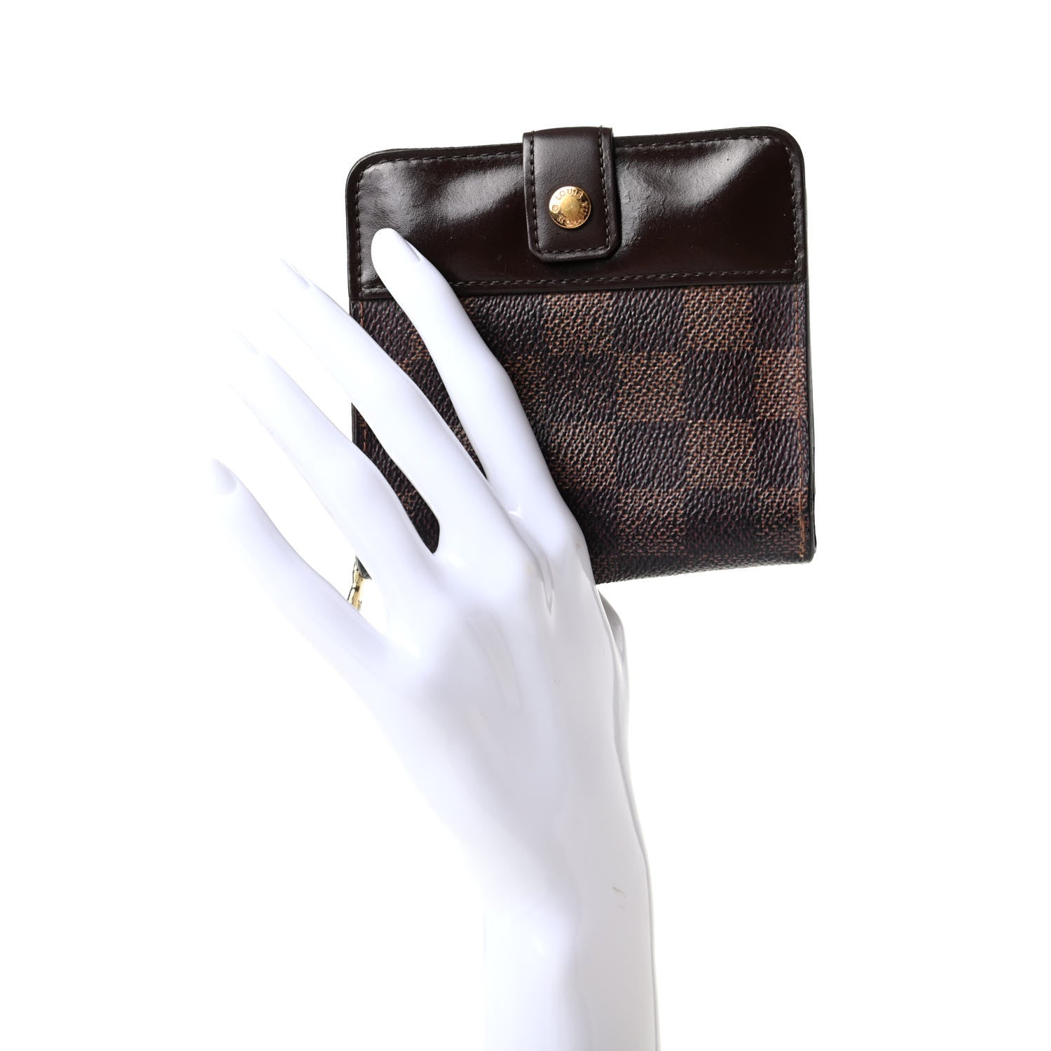 Louis Vuitton Damier Ebene Zippe Zipped Compact Wallet 2 of 7