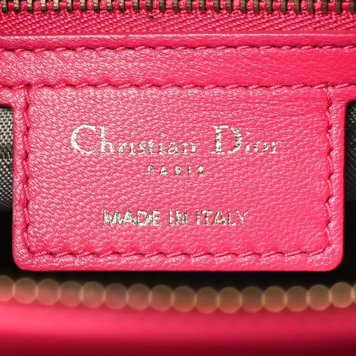 Lambskin Cannage Large Lady Dior Pink