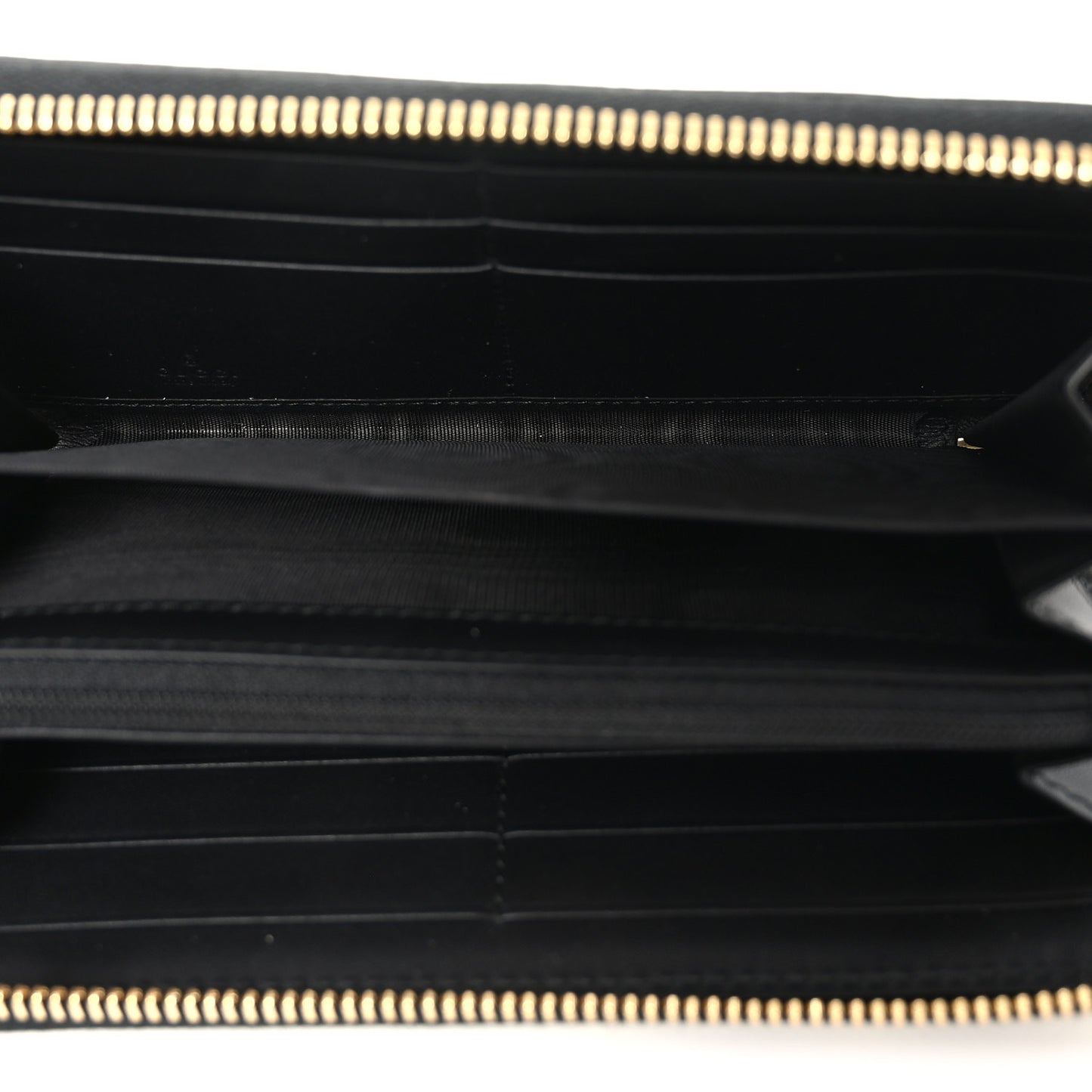 GG Supreme Monogram Bees Zip Around Wallet