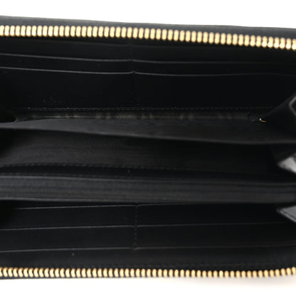 Gucci GG Supreme Monogram Bees Zip Around Wallet 5 of 8