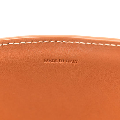 Celine Canvas Calfskin Logo Print Vertical Cabas Natural Tan 7 of 14