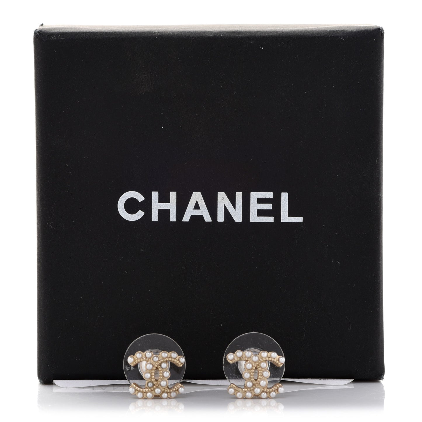 Pearl CC Earrings Light Gold