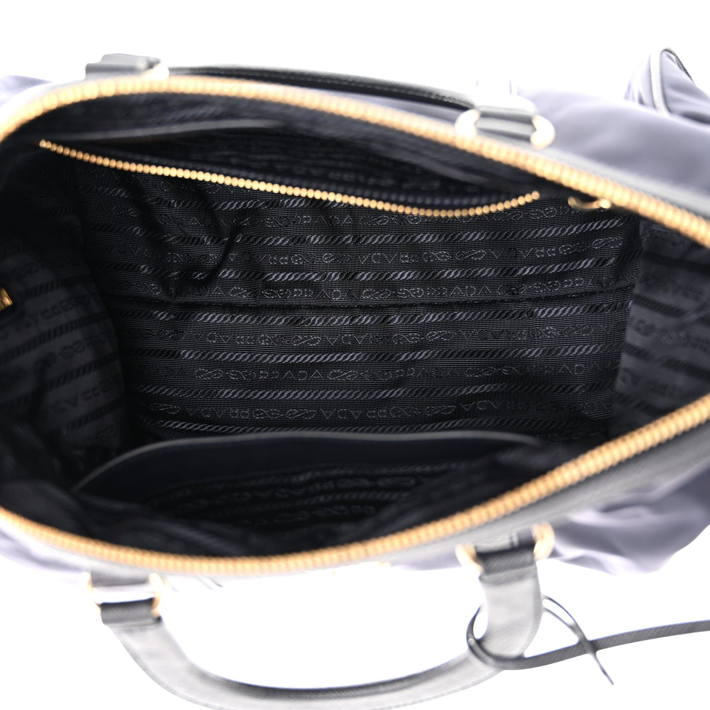Re-Nylon Saffiano Medium Re-Edition 1978 Top Handle Bag Bleu