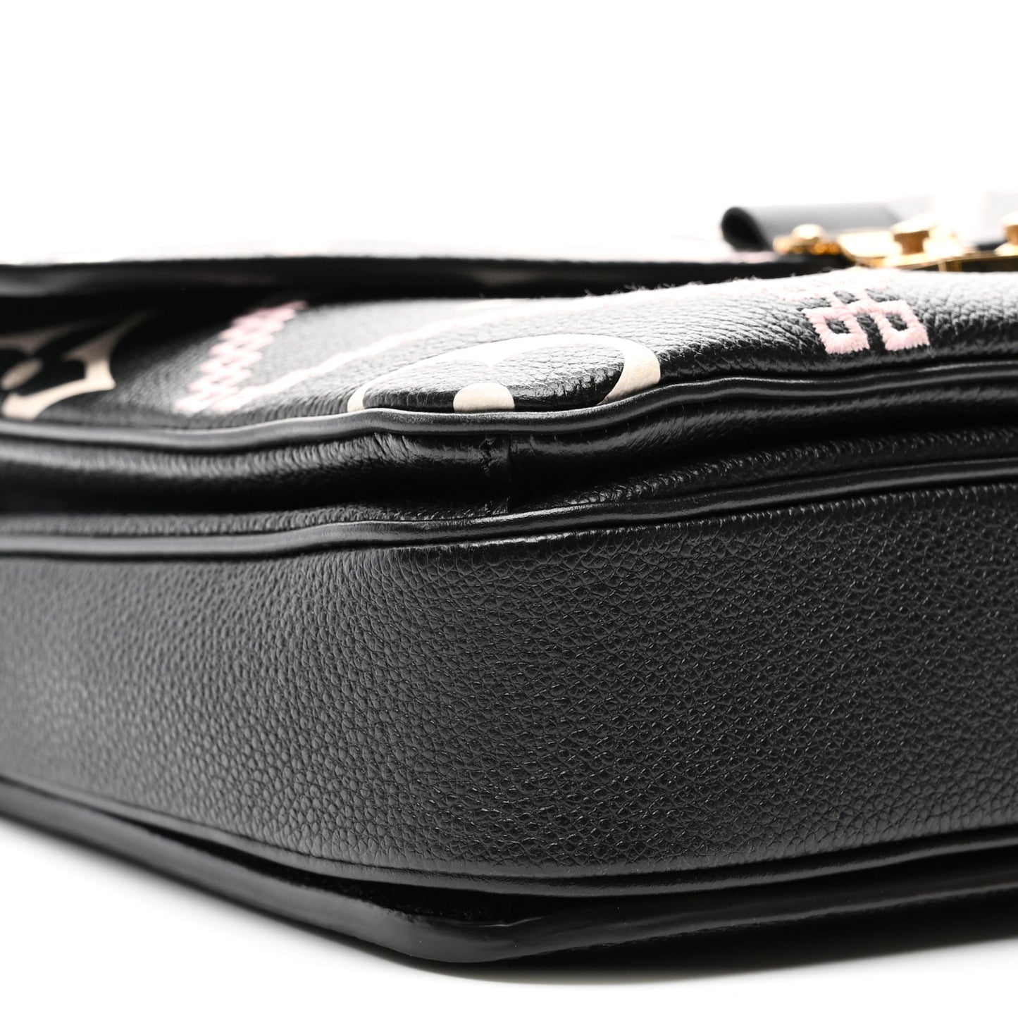 Empreinte Monogram Giant Broderies Pochette Metis Black