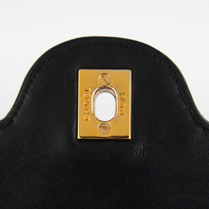 Chanel Lambskin Quilted Medium Double Flap Navy 5 of 9