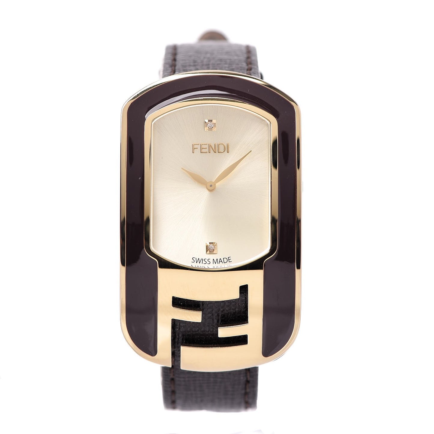 Stainless Steel Calfskin Diamond Enamel 29mm Chameleon Quartz Watch