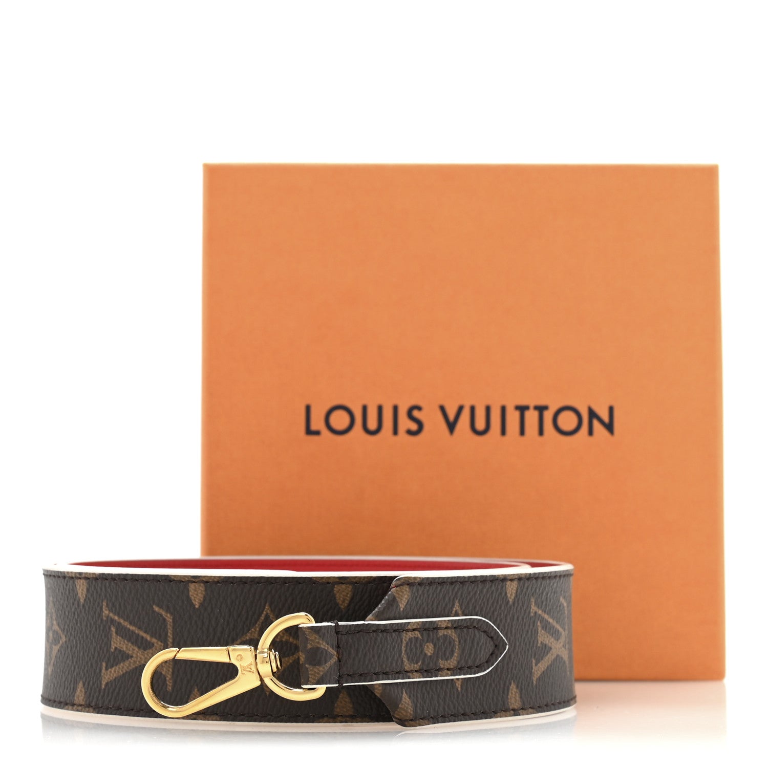 Louis Vuitton Monogram Bandouliere Shoulder Strap Red 9 of 9