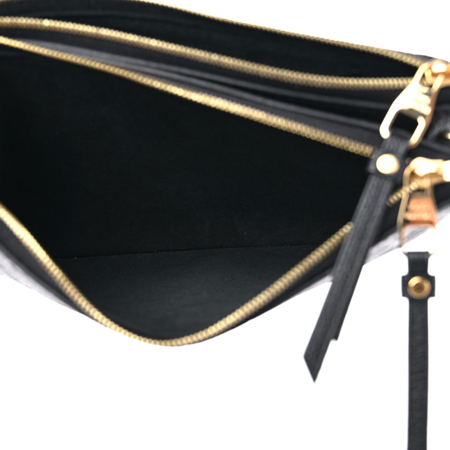 Louis Vuitton Empreinte Double Zip Pochette Black 6 of 10