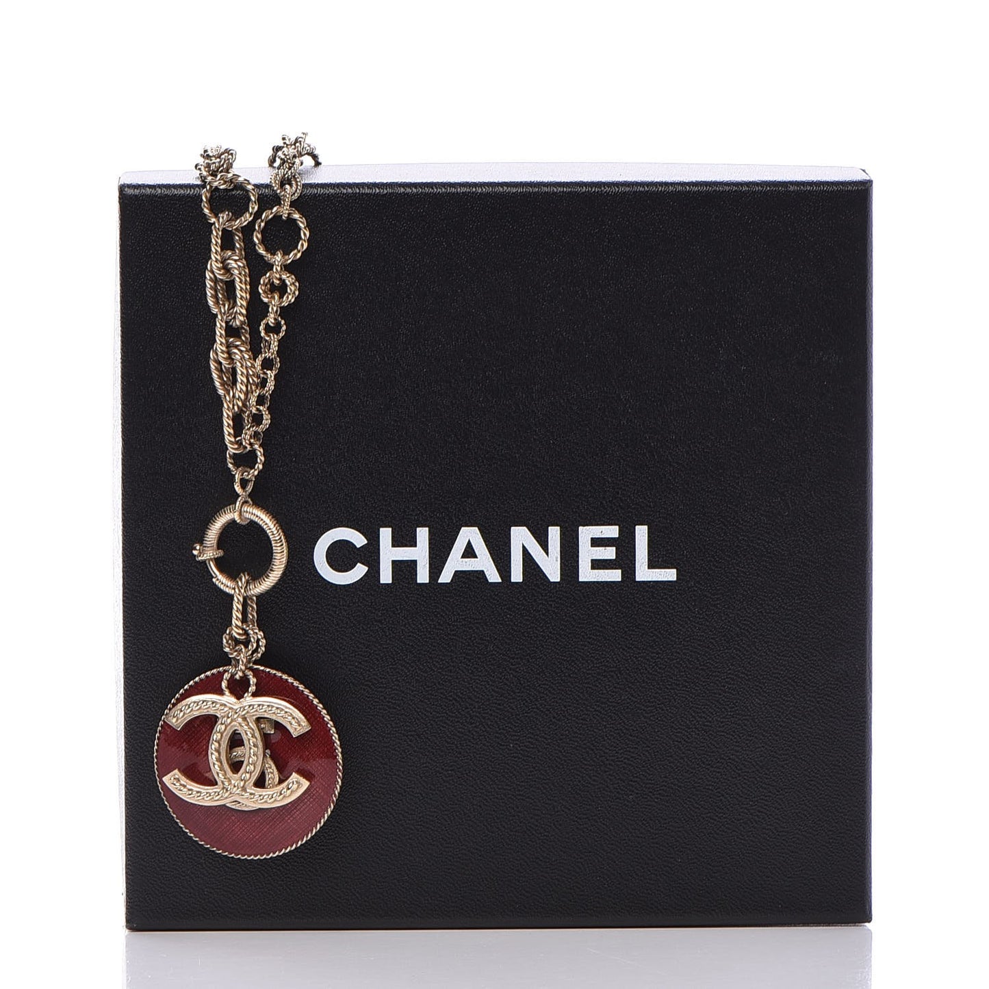Chain N°5 CC Necklace Bordeaux Gold