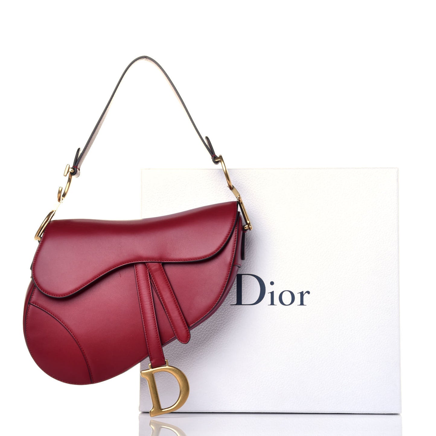 Calfskin Saddle Bag Scarlet