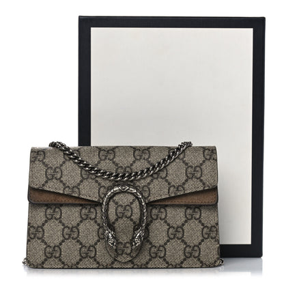 Gucci GG Supreme Monogram Super Mini Dionysus Shoulder Bag Taupe 15 of 15