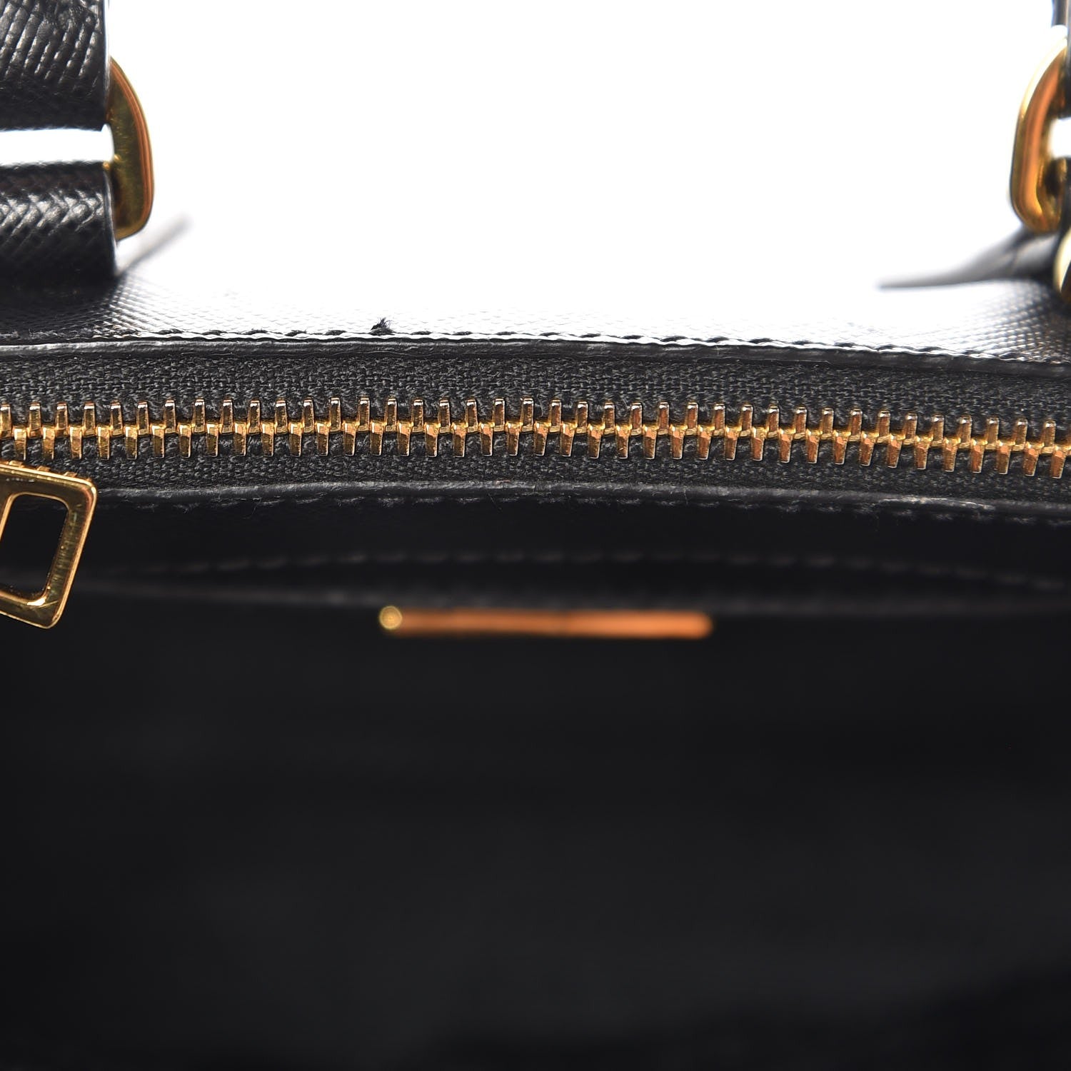 Prada Saffiano Micro Galleria Double Zip Tote Nero Black 7 of 9