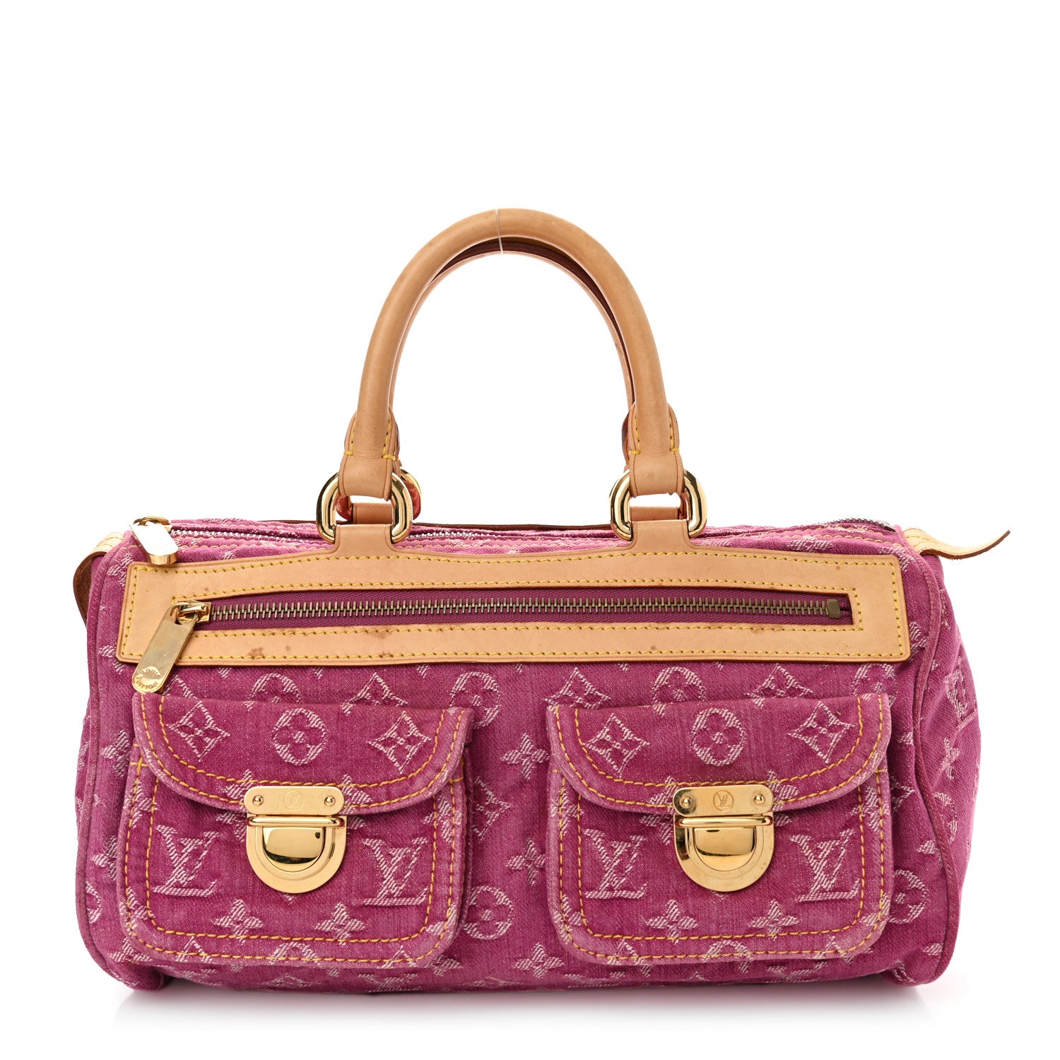 Louis Vuitton Monogram Denim Neo Speedy Fuchsia 1 of 10